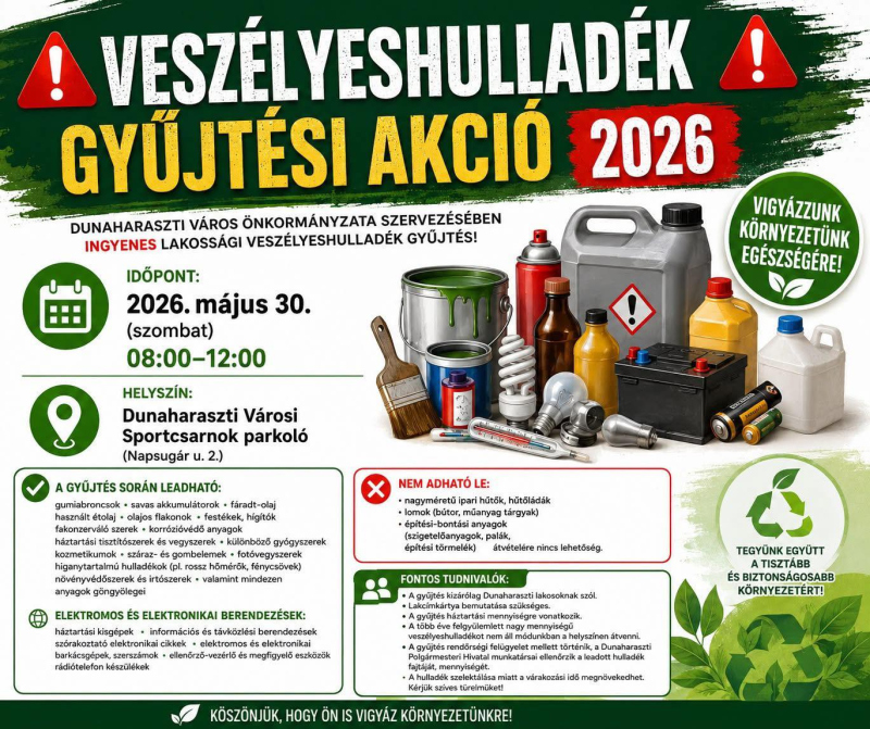 Idén is leadhatja a veszélyes hulladékot