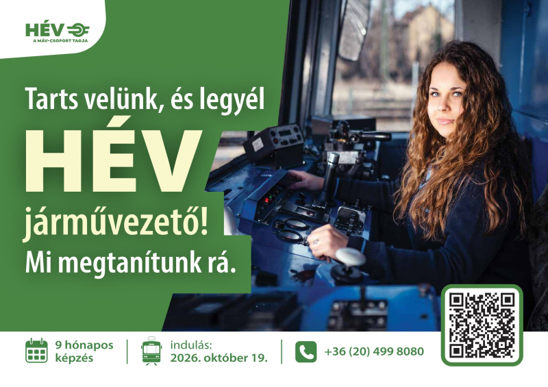 Járművezetőket képez a MÁV-HÉV