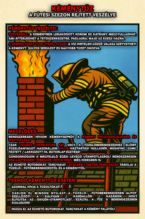 Kéménytüzek - a Katasztrófavédelem figyelmeztet