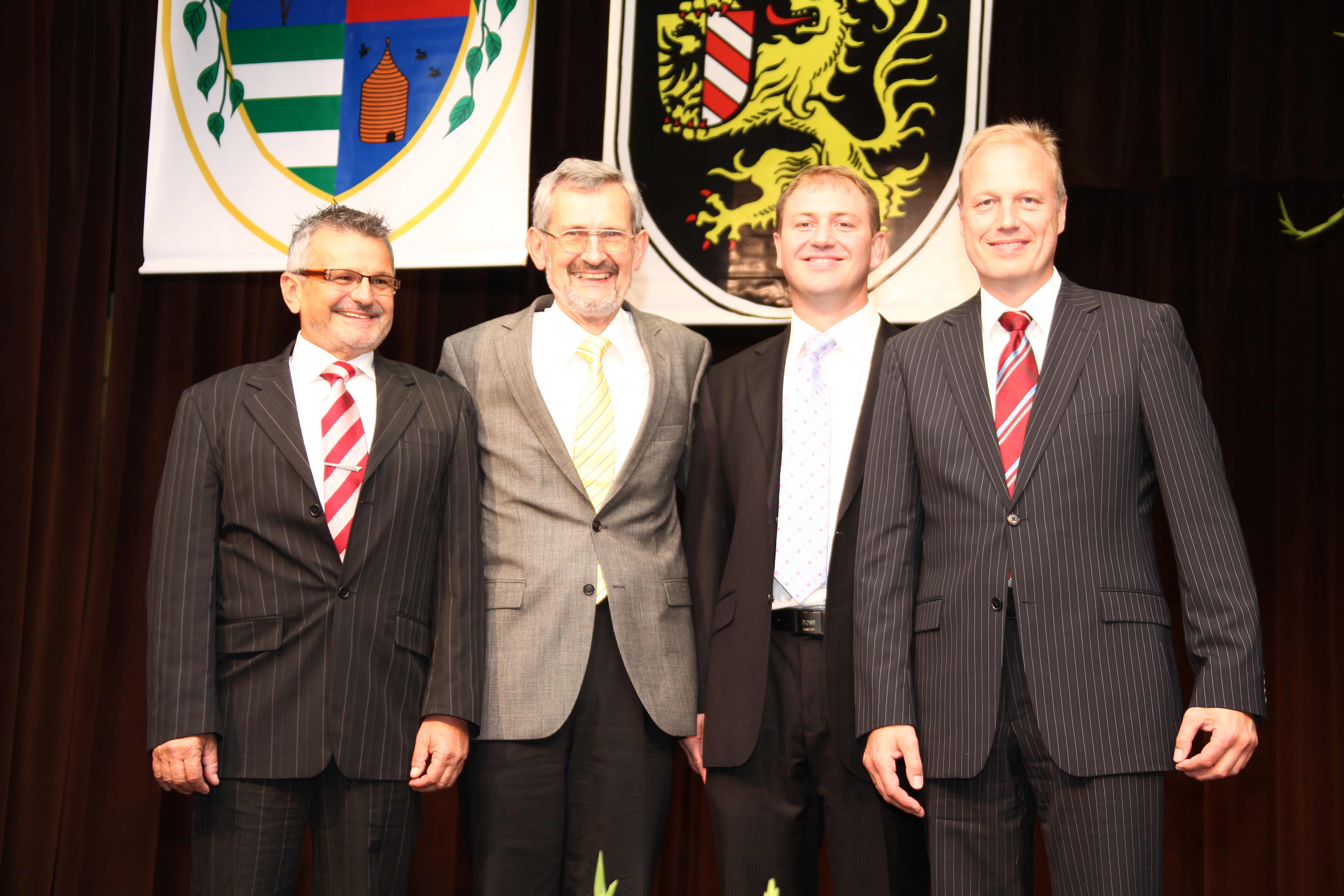 Dr. Szalay László a testvérváros, Altdorf bei Nürnberg küldöttségével